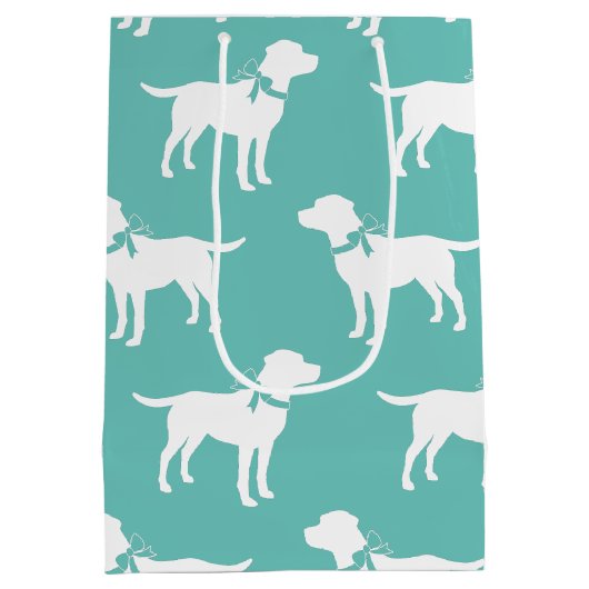 Labrador Dog Black Lab Puppy Medium Cadeauzakje (Achterkant)