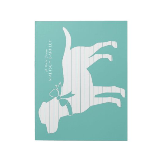 Labrador Dog Black Lab Puppy Notitieblok (Linkerzijde)