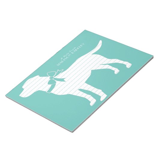 Labrador Dog Black Lab Puppy Notitieblok (Schuin)