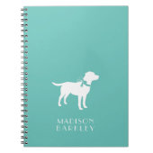 Labrador Dog Black Lab Puppy Notitieboek (Voorkant)