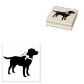 Labrador Dog Black Lab Puppy Rubberstempel (Gestempeld)