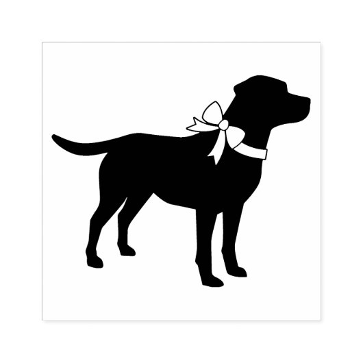 Labrador Dog Black Lab Puppy Rubberstempel (Afrduk)