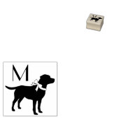 Labrador Dog Black Lab Puppy Rubberstempel (Gestempeld)