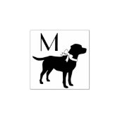 Labrador Dog Black Lab Puppy Rubberstempel (Afrduk)