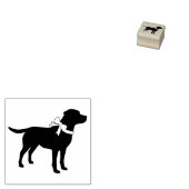Labrador Dog Black Lab Puppy Rubberstempel (Gestempeld)