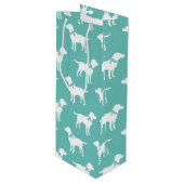 Labrador Dog Black Lab Puppy Wijn Cadeautas (Voorkant Gekanteld)