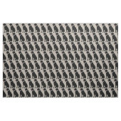 Labrador Dog Black Pattern Stof (Yard (91,4 cm))