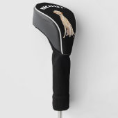 Labrador Dog Black Persoonlijk Golfheadcover (Schuin)