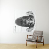 Labrador Dog charming Wandkleed (In Situ (horizontaal))