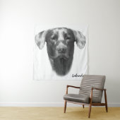 Labrador Dog charming Wandkleed (In situ)