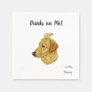Labrador Dog Cocktail servetten