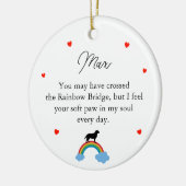 Labrador Dog Custom Memorial Keramisch Ornament (Links)