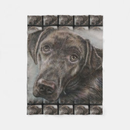 Labrador Dog Design of Animal Art Fleece Deken