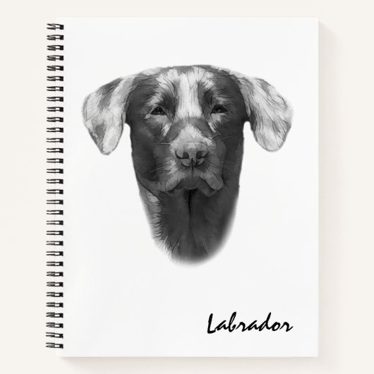 Labrador Dog elegant Notitieboek (Voorkant)