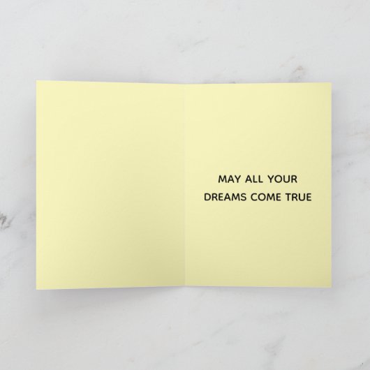 Labrador Dog | Gevouwen Oranje en Rode verjaardag Kaart (Binnen)