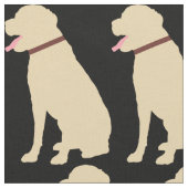 Labrador Dog Golden Pattern Stof (Close Up)