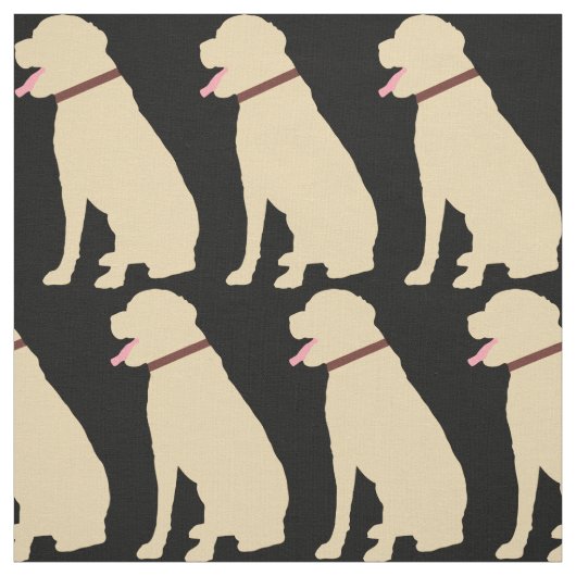 Labrador Dog Golden Pattern Stof (Swatch)