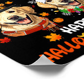Labrador Dog Hallothanksmas Halloween Thanksgiving Poster (Hoek)
