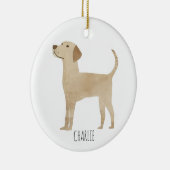 Labrador Dog Keramisch Ornament (Rechts)