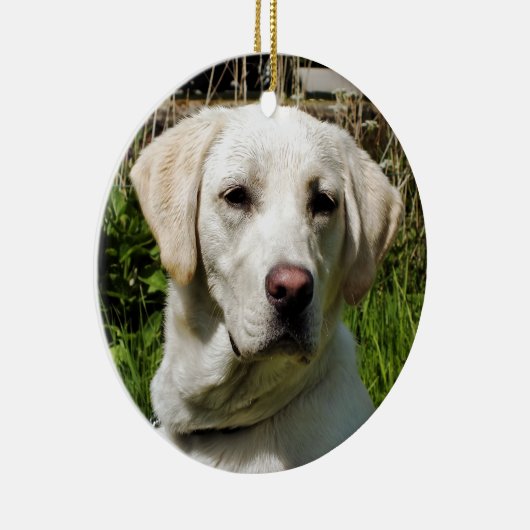 LABRADOR DOG KERAMISCH ORNAMENT (Rechts)
