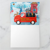 Labrador Dog kerstbezorging vrachtwagen sneeuw Kaart (Binnen)