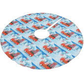 Labrador Dog kerstbezorging vrachtwagen sneeuw Kerstboom Rok (Gekanteld)