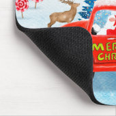 Labrador Dog kerstbezorging vrachtwagen sneeuw Muismat (Hoek)