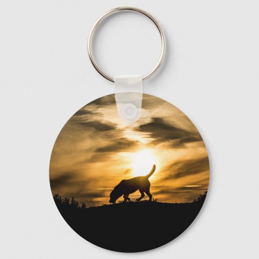 Labrador Dog Keyring Sleutelhanger (Voorkant)