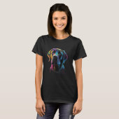 Labrador Dog Lab Lover Splash Graffiti Art Pet_9 T-shirt (Voorkant volledig)