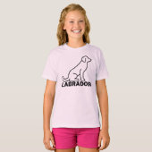 Labrador Dog, Labrador Retriever, Red Lab T-shirt (Voorkant volledig)