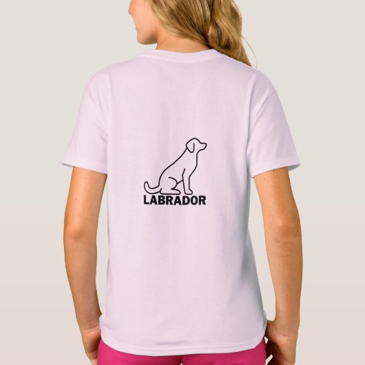Labrador Dog, Labrador Retriever, Red Lab T-shirt (Achterkant)
