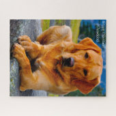 Labrador Dog. Legpuzzel (Horizontaal)