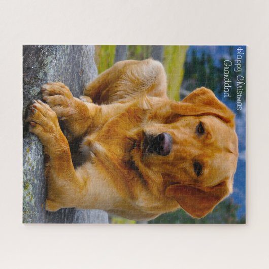 Labrador Dog. Legpuzzel (Horizontaal)