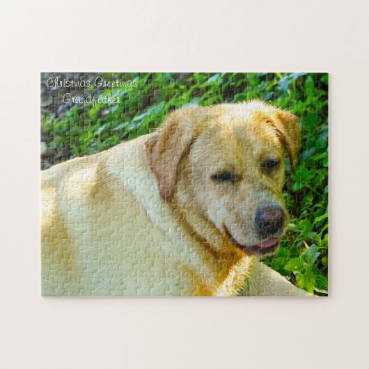 Labrador Dog. Legpuzzel (Horizontaal)