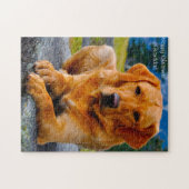 Labrador Dog. Legpuzzel (Horizontaal)