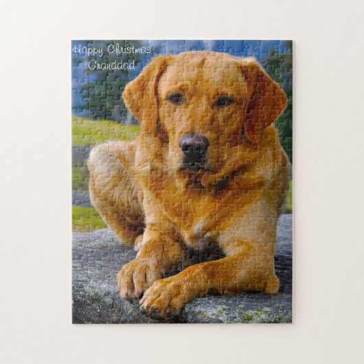 Labrador Dog. Legpuzzel (Verticaal)