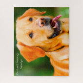 Labrador Dog. Legpuzzel (Verticaal)