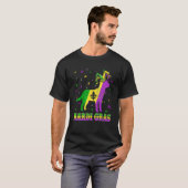 Labrador Dog Mardi Gras Carnival Jester Beads T-shirt (Voorkant volledig)
