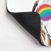 Labrador Dog met Hearts Valentijnsdag Muismat (Hoek)