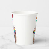 Labrador Dog met Hearts Valentijnsdag Papieren Bekers (Rechts)