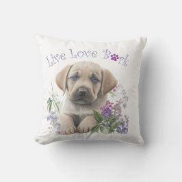 Labrador Dog Mom Floral Kussen