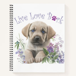 Labrador Dog Mom Floral Notitieboek