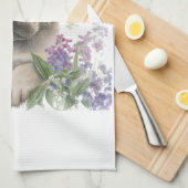 Labrador Dog Mom Floral Theedoek (Quarter Fold)