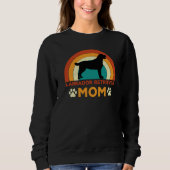  Labrador Dog Mom Sunset Sweatshirt (Voorkant)