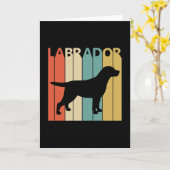  Labrador Dog Owner Gift Idea Kaart (Gele Bloem)