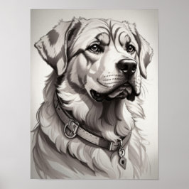 Labrador Dog Poster