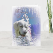 Labrador Dog PRETTIGE FEESTDAGEN-kaart Kaart (Voorkant)