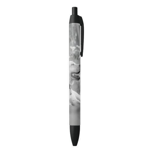 LABRADOR DOG RELAXING ZWARTE INKT PEN (Achterkant (Verticaal))