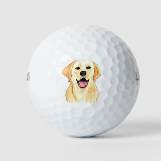 Labrador Dog Retriever Pet Schattige Puppy Golfballen (Voorkant)