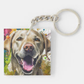 Labrador Dog Sleutelhanger (Achterkant)